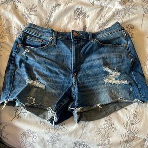 Ripped Jean Shorts